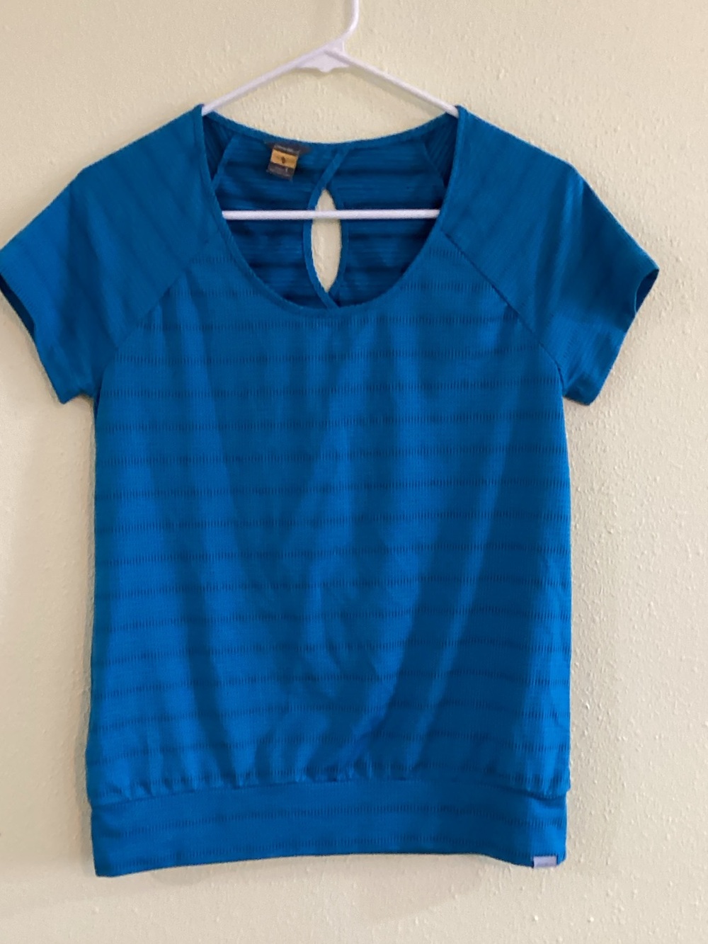 Eddie Bauer Teal Blue Short Sleeve Knit Top